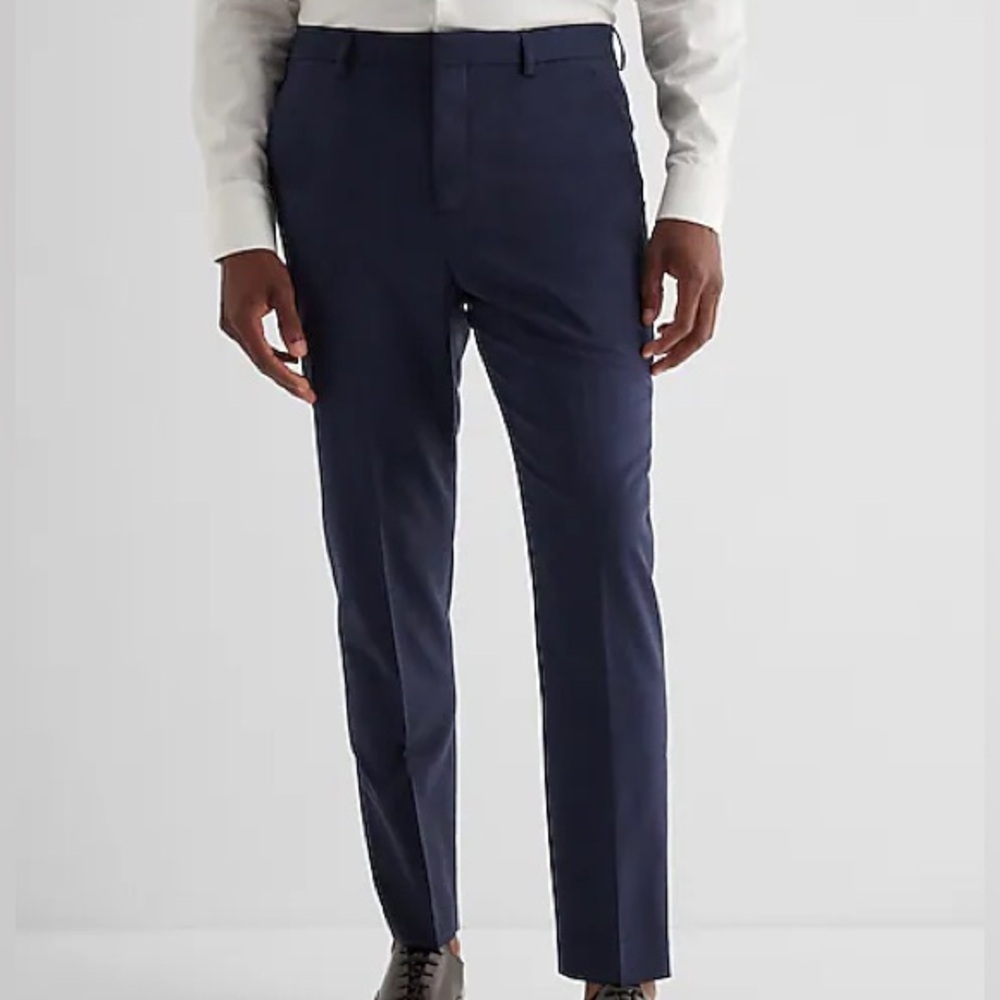 NEW Express Extra Slim Wool Blend Modern Tech Suit Pants 36x32